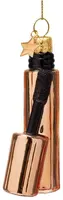 Vondels glazen kerstbal mascara 9cm koper - afbeelding 1