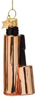 Vondels glazen kerstbal mascara 9cm koper - afbeelding 2
