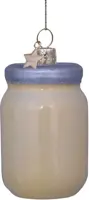 Vondels glazen kerstbal mayonaise 8.5cm wit - afbeelding 4
