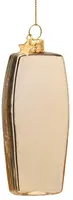 Vondels glazen kerstbal mobiele telefoon 10cm goud - afbeelding 3