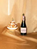 Vondels glazen kerstbal oliebollen 7cm multi - afbeelding 5