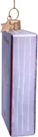 Vondels glazen kerstbal paspoort met boarding pas 10.5cm rood - afbeelding 2