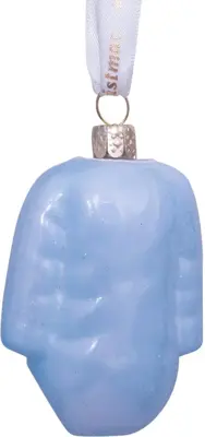 Vondels glazen kerstbal romper 'my first christmas' 8cm blauw - afbeelding 4
