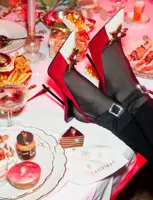 Vondels glazen kerstbal roze koek 6cm roze - afbeelding 4