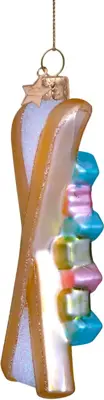 Vondels glazen kerstbal skies 11.5cm multi - afbeelding 5