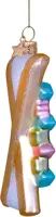Vondels glazen kerstbal skies 11.5cm multi - afbeelding 5
