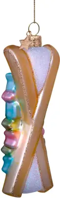 Vondels glazen kerstbal skies 11.5cm multi - afbeelding 4