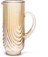 Vondels karaf glas ripple 10x23.5cm luster amber  - afbeelding 1