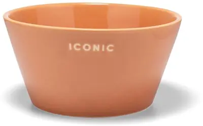 Vondels kom keramiek iconic 14x7cm terra  - afbeelding 1