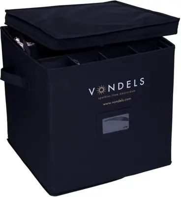 Vondels opbergbox luxe zwart  - afbeelding 1