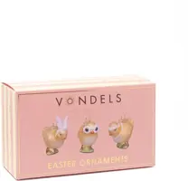 Vondels paashanger kippen 6cm multi 3 stuks - afbeelding 2