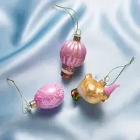 Vondels paashanger luchtballon, ei en kuiken 6cm multi 3 stuks - afbeelding 2