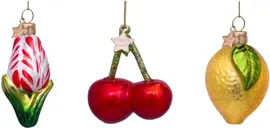 Vondels paashanger tulp, kers en citroen 6cm multi 3 stuks - afbeelding 1