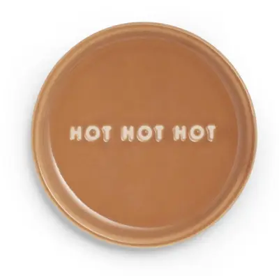 Vondels petit four bordje keramiek hot hot hot 8.5x1cm terra  - afbeelding 2