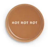 Vondels petit four bordje keramiek hot hot hot 8.5x1cm terra  - afbeelding 2