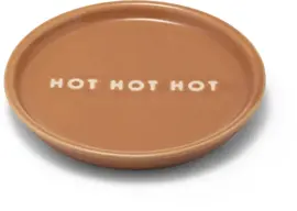 Vondels petit four bordje keramiek hot hot hot 8.5x1cm terra  - afbeelding 1