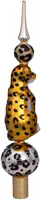 Vondels piek glas luipaard 31cm goud - afbeelding 3