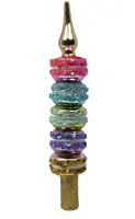 Vondels piek glas macaron toren 26cm multi - afbeelding 3