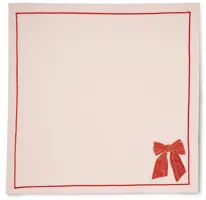 Vondels servet bow 45x45cm soft pink 2 stuks - afbeelding 4