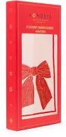Vondels servet bow 45x45cm soft pink 2 stuks - afbeelding 1