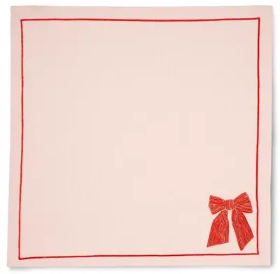 Vondels servet bow 45x45cm soft pink 2 stuks - afbeelding 8
