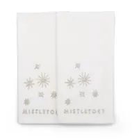 Vondels servet mistletoe 45x45cm ecru 2 stuks - afbeelding 3