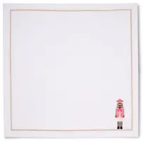 Vondels servet nutcracker 45x45cm wit 2 stuks - afbeelding 8