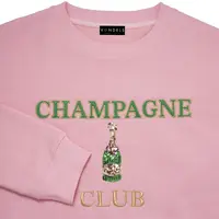 Vondels sweater champagne club s/m 65cm lichtroze - afbeelding 1