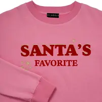 Vondels sweater santa's favorite l/xl 67cm roze - afbeelding 1