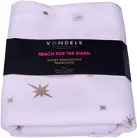 Vondels tafelkleed stars all over 240x140cm ecru - afbeelding 1