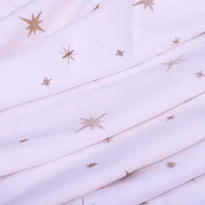 Vondels tafelkleed stars all over 240x140cm ecru - afbeelding 3