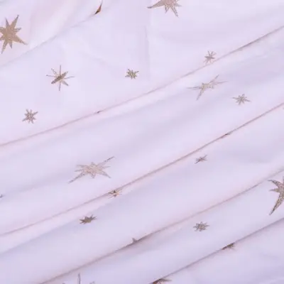 Vondels tafelkleed stars all over 240x140cm ecru - afbeelding 4