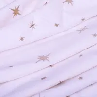 Vondels tafelloper stars all over 240x45cm ecru - afbeelding 2