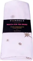 Vondels tafelloper stars all over 240x45cm ecru - afbeelding 1