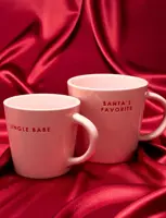 Vondels theemok keramiek santa's favorite 10x11cm pink  - afbeelding 2