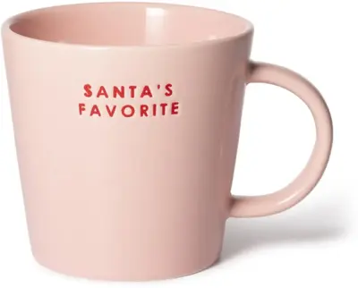 Vondels theemok keramiek santa's favorite 10x11cm pink  - afbeelding 1