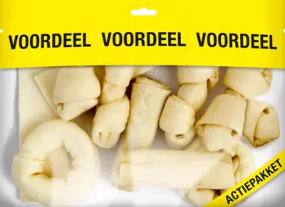 Voskes blanke kauwkluiven mix 420g