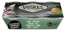 Voskes cat jelly tuna & chicken 6x25gr