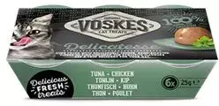 Voskes Jelly Cups tonijn & kip 150g