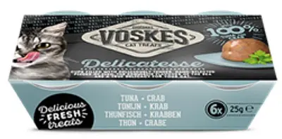 Voskes Jelly Cups tonijn & krab 150g