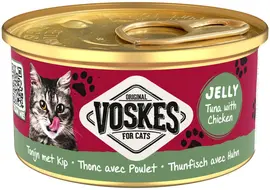 Voskes kattenvoer in gelei tonijn & kip 85g kopen?