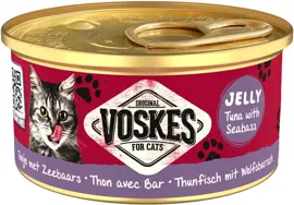 Voskes kattenvoer in gelei tonijn & zeebaars 85g kopen?