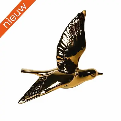 Wandvogel goud 2