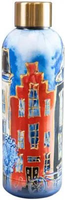 Waterfles Canalhouses Red 7x23cm