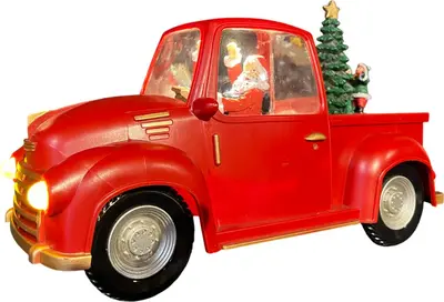 Waterlantaarn auto 29x13x17cm rood  - afbeelding 1