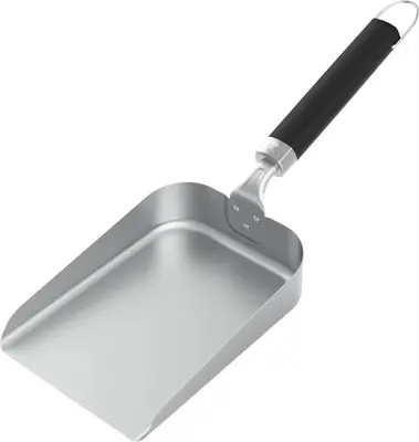 Weber Bakplaatschep. Roestvrijstaal, 14.5cm H x 42cm B x 16cm D. - afbeelding 3