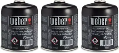 Weber driepak gasbusjes