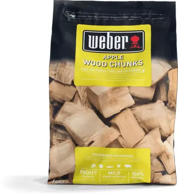 Weber houtblokjes 1,5 kg apple - afbeelding 1