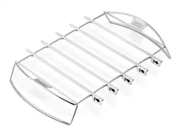 Weber kebabset 5 spiesen en houder - afbeelding 1