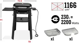 Weber Lumin Compact elektrische barbecue met onderstel - afbeelding 5